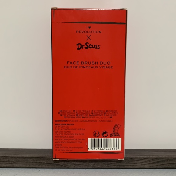 I 🖤 Revolution x Dr. Seuss Face Brush Duo-NIB - Picture 4 of 4